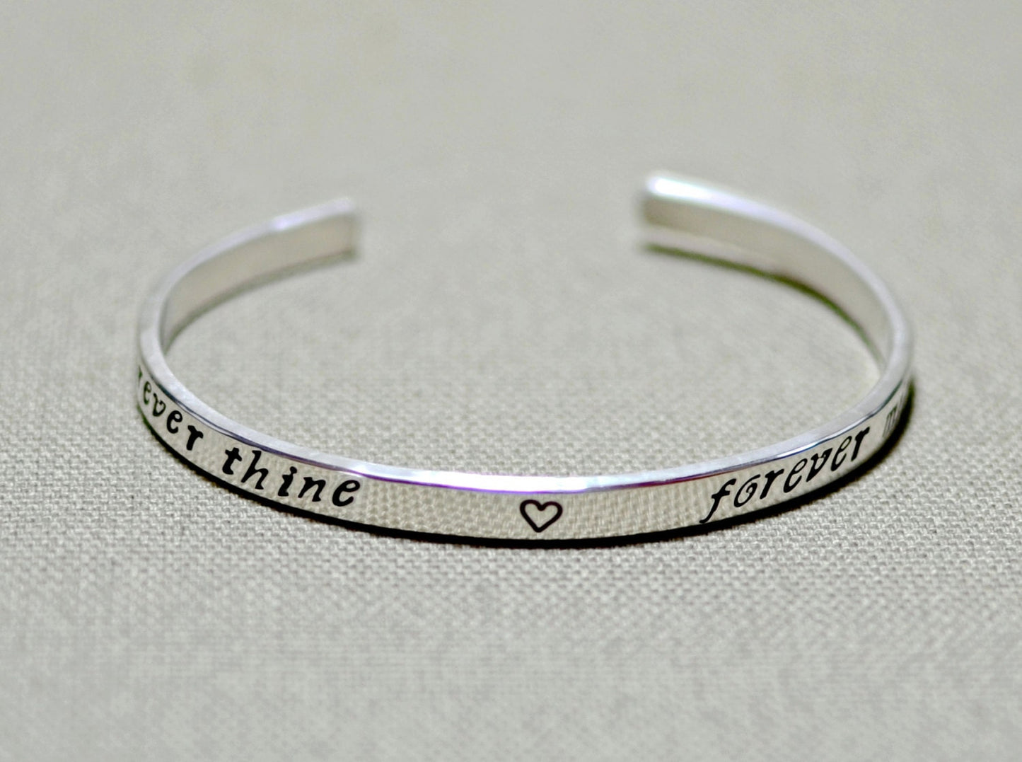 Sterling silver bracelet for weddings and gifts of love