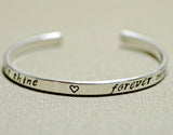 Sterling silver forever mine cuff bracelet, NiciArt 