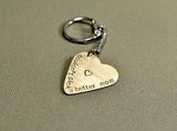 Heart shaped guitar pick keychain with could not pick a better mom, NiciArt 