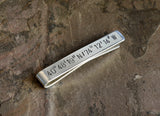 Latitude Longitude Sterling Silver Tie Bar Personalized with Custom Coordinates, NiciArt 