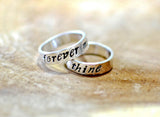 Sterling silver forever mine ring set, NiciArt 