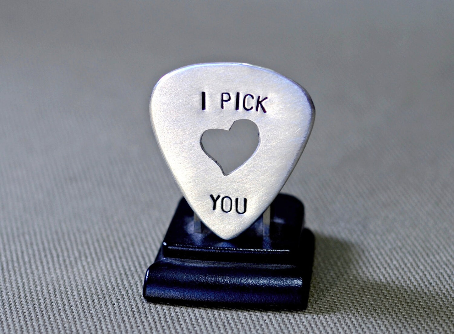 I Pick You sterling silver guitar pick