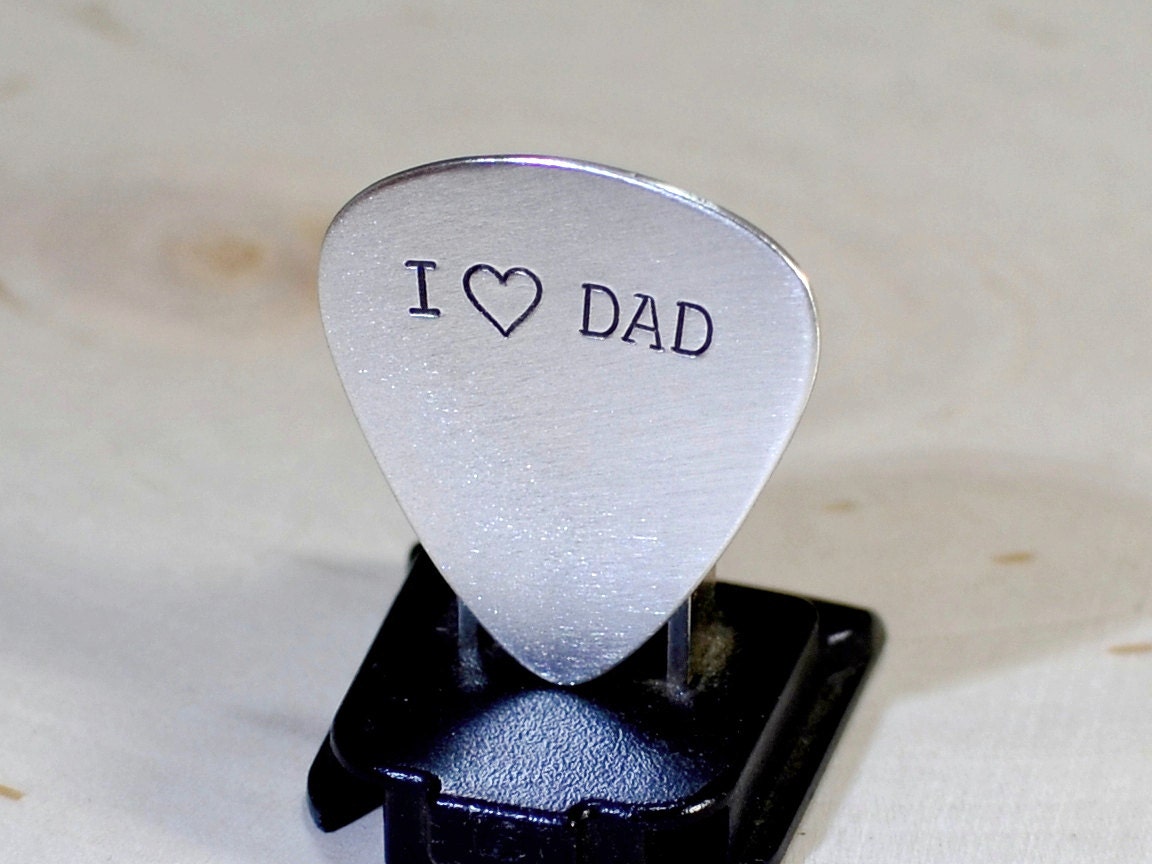 Sterling silver guitar pick for Father's Day