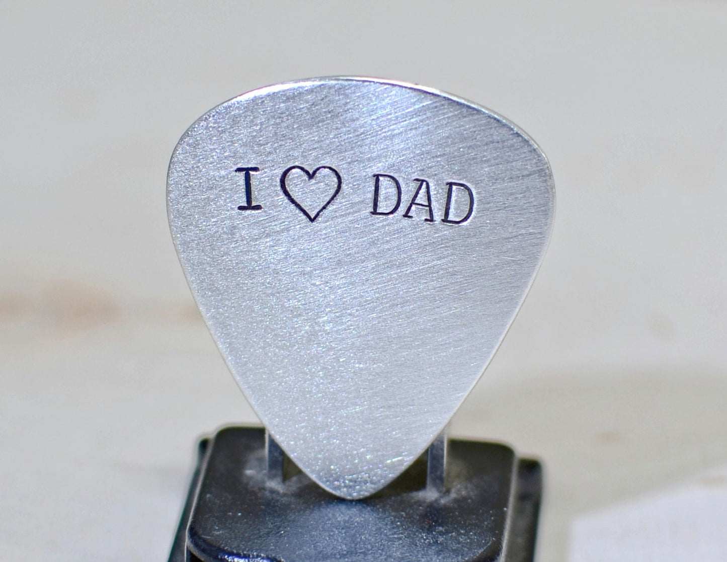 Sterling silver guitar pick for Father's Day