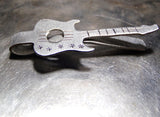 Guitar shaped aluminum tie bar, NiciArt 