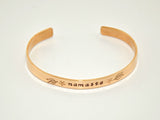 Bronze namaste cuff bracelet, NiciArt 