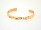 Bronze namaste cuff bracelet, NiciArt 