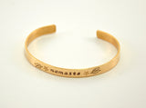 Bronze namaste cuff bracelet, NiciArt 