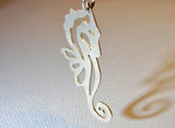 Sterling Silver Sea Horse Necklace, NiciArt 
