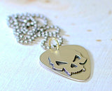 Sterling silver guitar pick with skull, NiciArt 