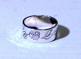 Sterling silver rose ring, NiciArt 