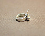 Butterfly knuckle ring in sterling silver, NiciArt 