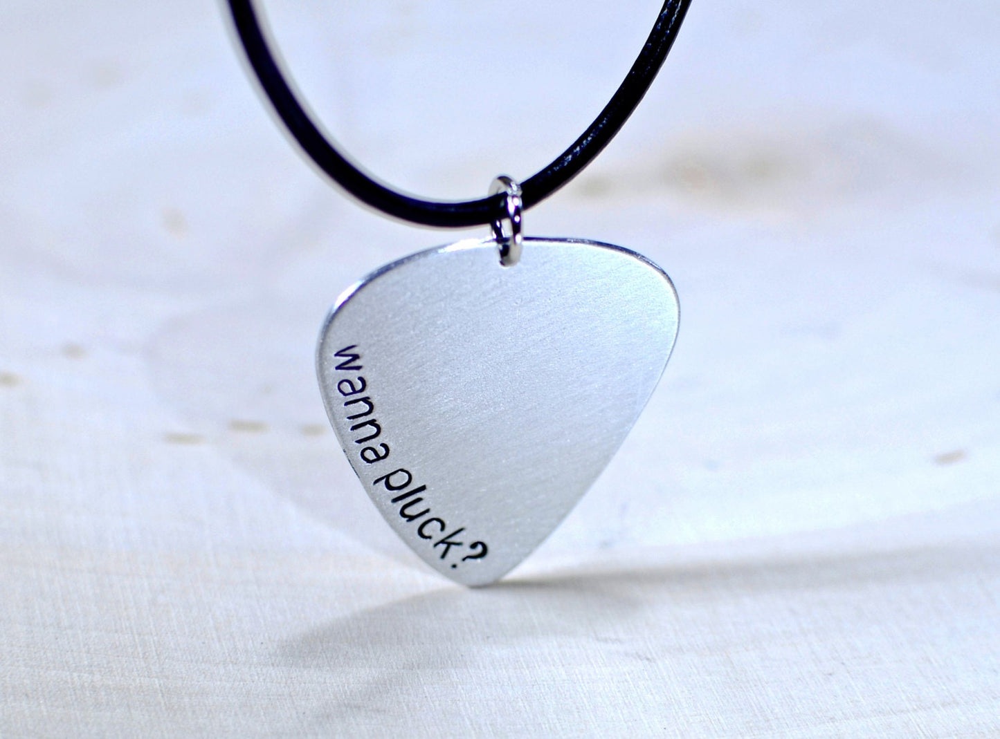 Guitar pick necklace