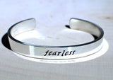 Fearless Sterling Silver Cuff Bracelet, NiciArt 