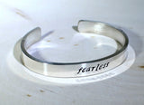 Fearless Sterling Silver Cuff Bracelet, NiciArt 