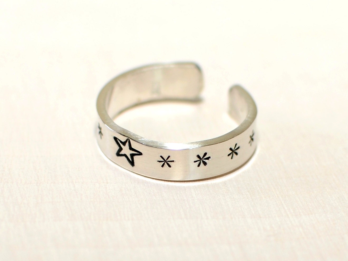 Sterling silver toe ring for stars