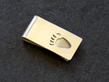 Bear Paw Sterling Silver Money Clip with Custom Paw Design, NiciArt 