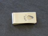 Bear Paw Sterling Silver Money Clip with Custom Paw Design, NiciArt 
