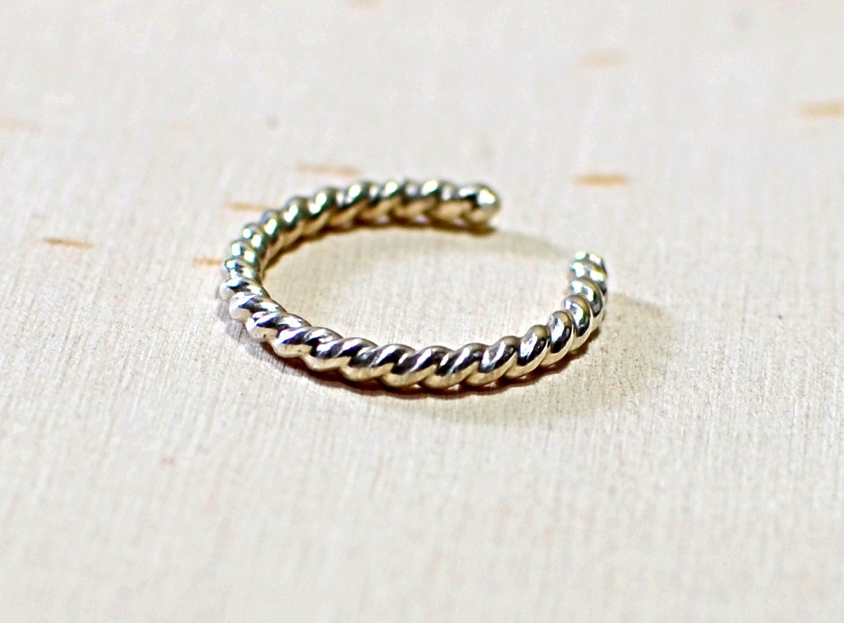 Twisted Wire Sterling Silver Toe Ring