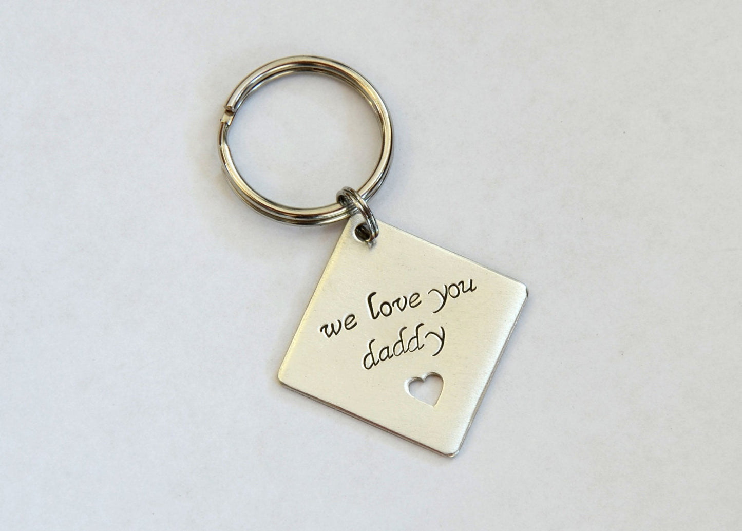 Sterling silver keychain for dad