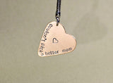 Heart shaped guitar pick keychain with could not pick a better mom, NiciArt 
