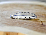 Aluminum feather shaped tie bar, NiciArt 