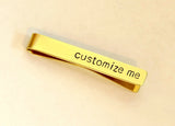 Personalized Tie Clip in Brass for Custom Engraving and Stamping, NiciArt 