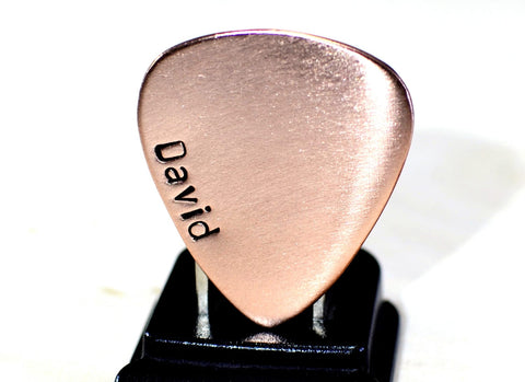 Personalized copper guitar pick with name, NiciArt 
