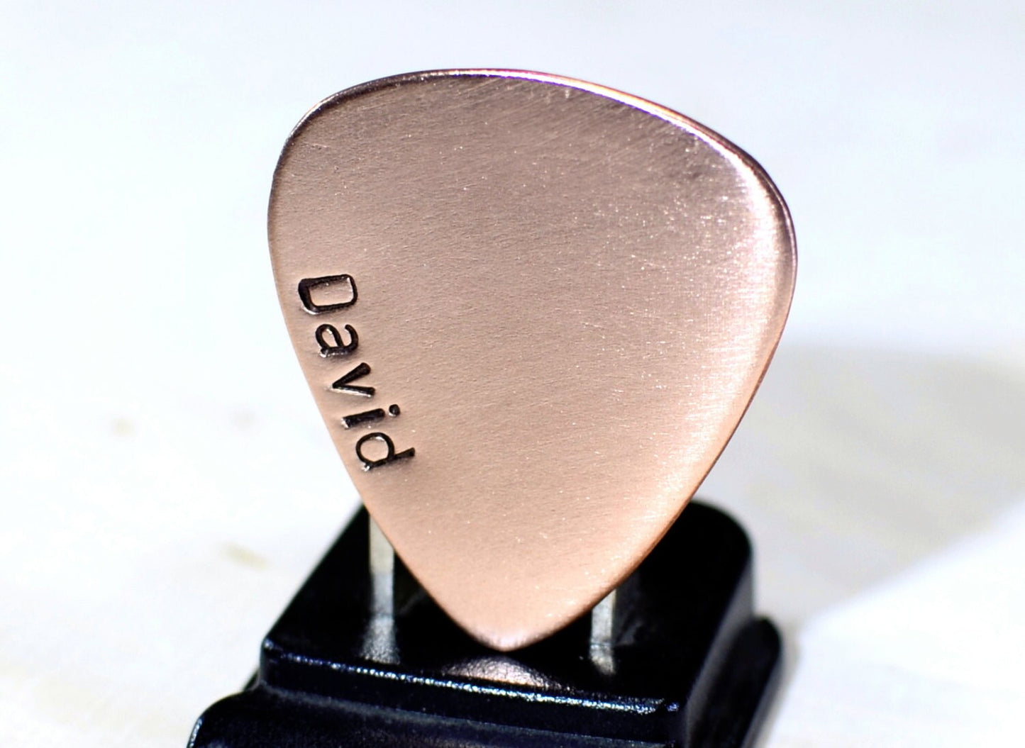 Personalized guitar pick in copper with your name or date
