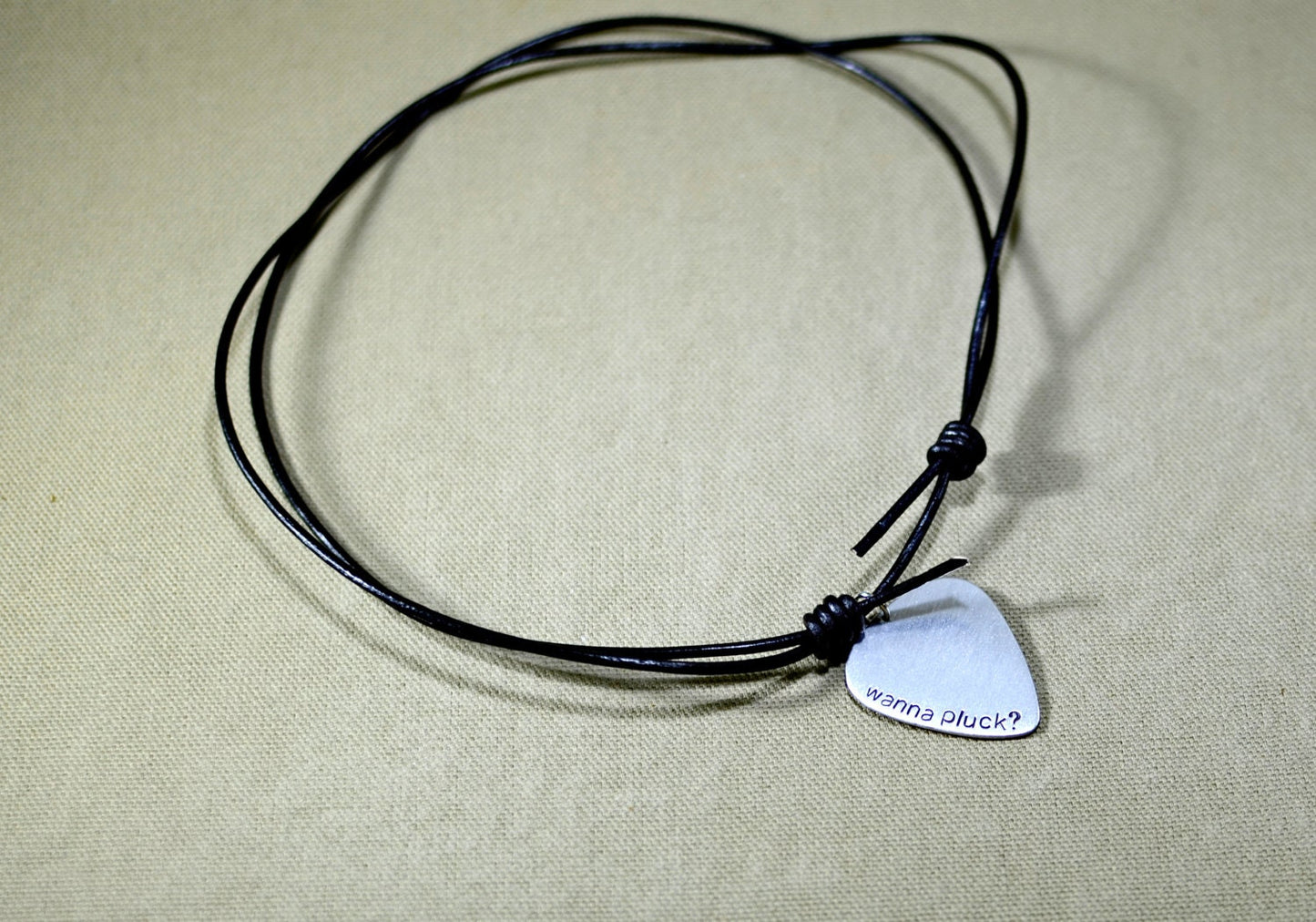 Guitar pick necklace