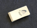 Bear Paw Sterling Silver Money Clip with Custom Paw Design, NiciArt 