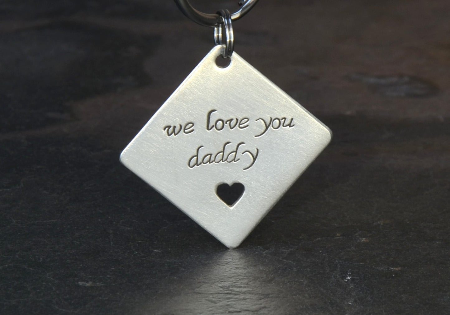 Sterling silver keychain for dad