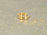 14k Solid Yellow Gold Toe Ring Handcrafted with Artisan Tapered Design, NiciArt 