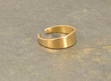 14k Solid Yellow Gold Toe Ring Handcrafted with Artisan Tapered Design, NiciArt 