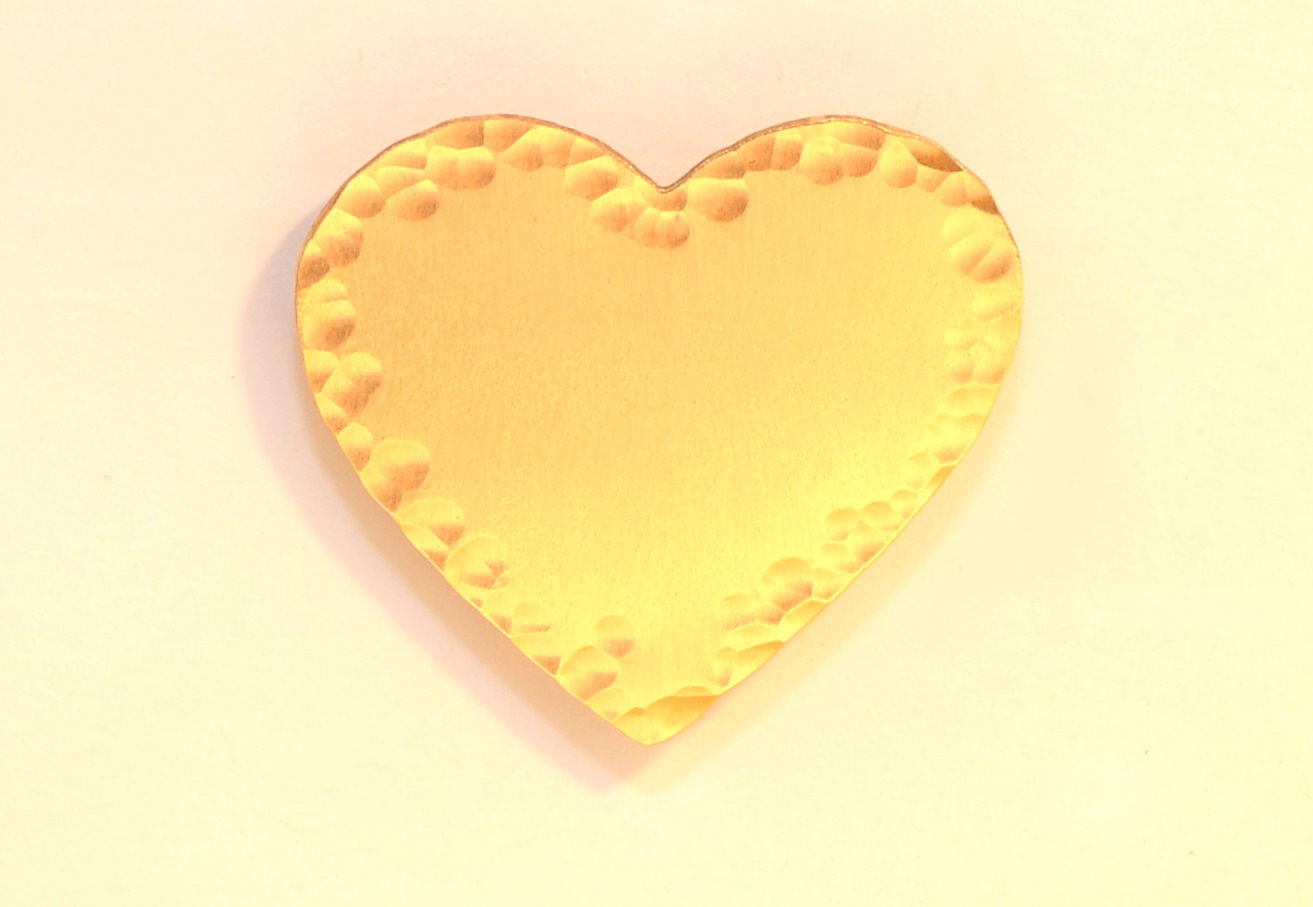Bronze Hammered Heart Magnet