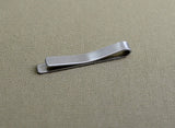 I refuse to sink sterling silver tie bar with anchor, NiciArt 