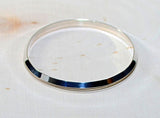 Sterling silver triangular formed bangle, NiciArt 