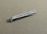 I refuse to sink sterling silver tie bar with anchor, NiciArt 