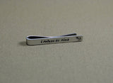 I refuse to sink sterling silver tie bar with anchor, NiciArt 
