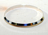 Sterling silver triangular formed bangle, NiciArt 