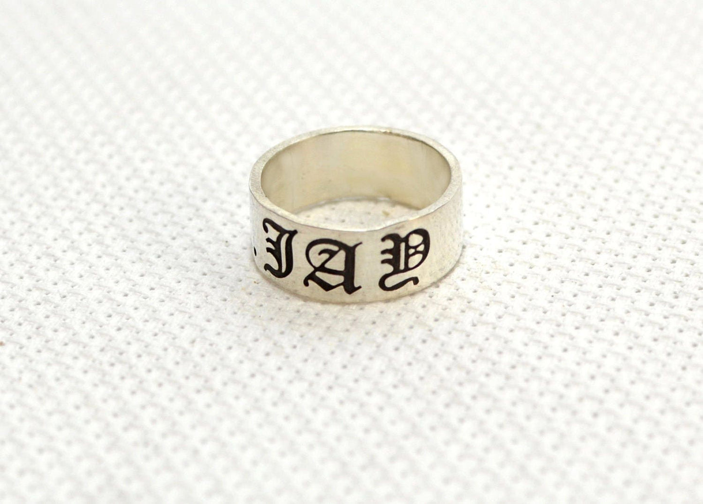 Custom Sterling Silver Name Ring