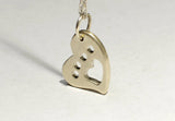 A Paw for the Animal Love in Custom Sterling Silver Heart Charm Necklace, NiciArt 
