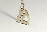 A Paw for the Animal Love in Custom Sterling Silver Heart Charm Necklace, NiciArt 