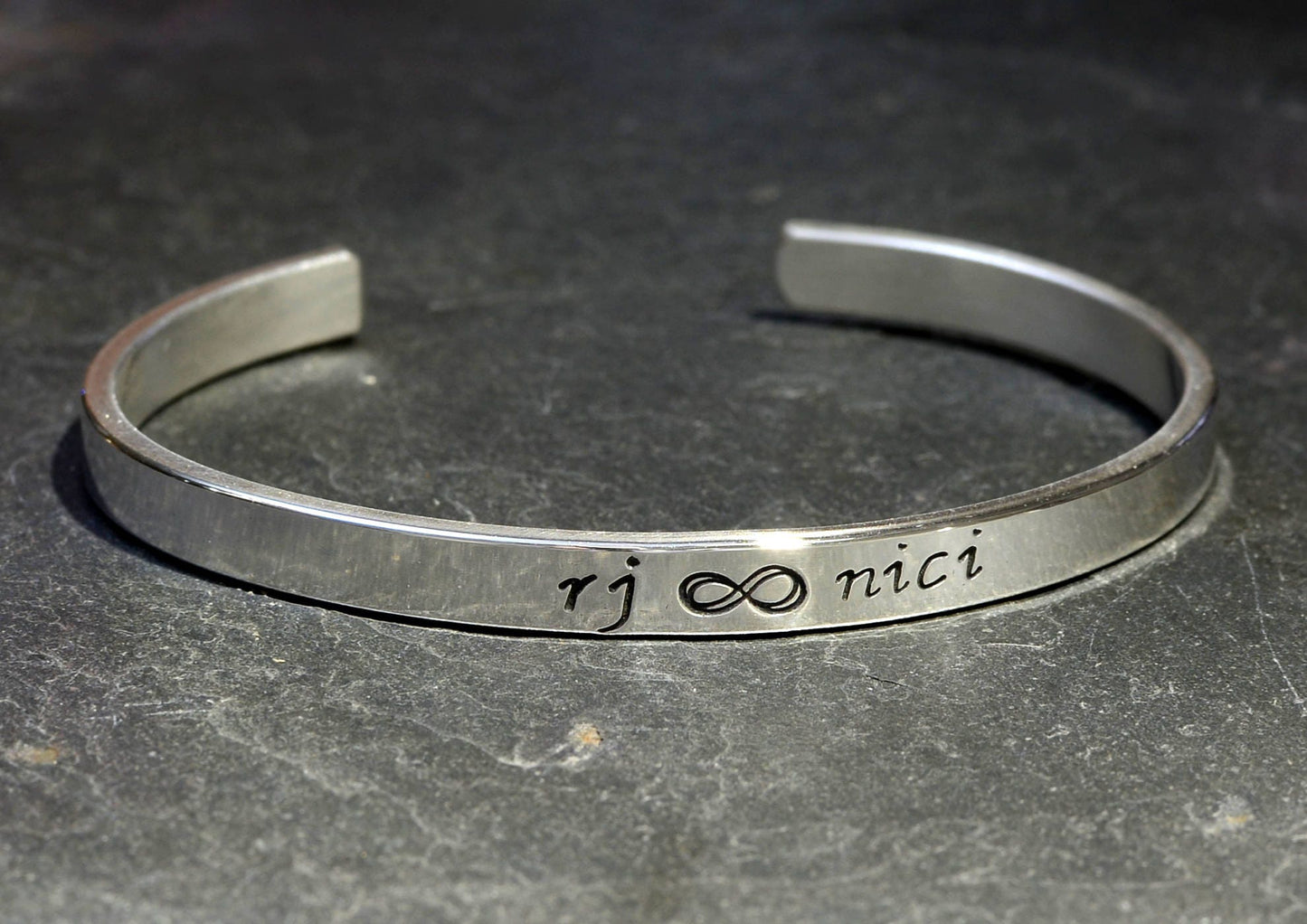 Infinity on Sterling Silver Cuff Bracelet