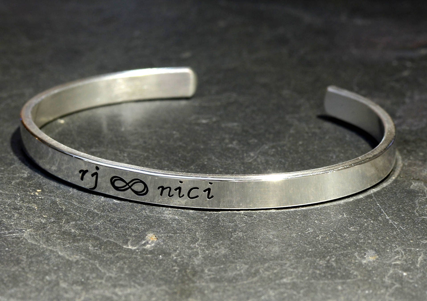 Infinity on Sterling Silver Cuff Bracelet