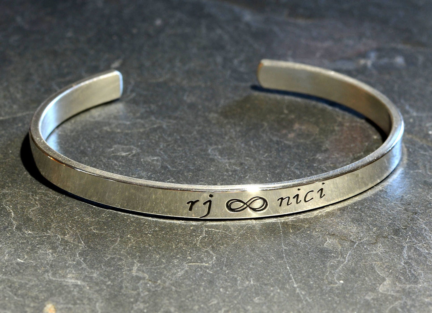 Infinity on Sterling Silver Cuff Bracelet