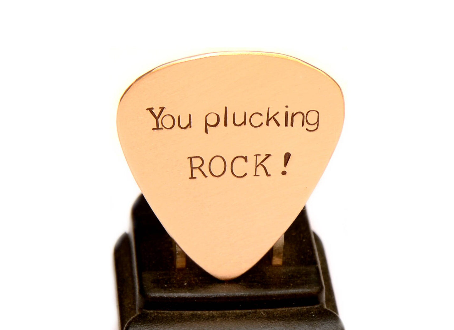 You Plucking Rock Bronze Guitar Pick