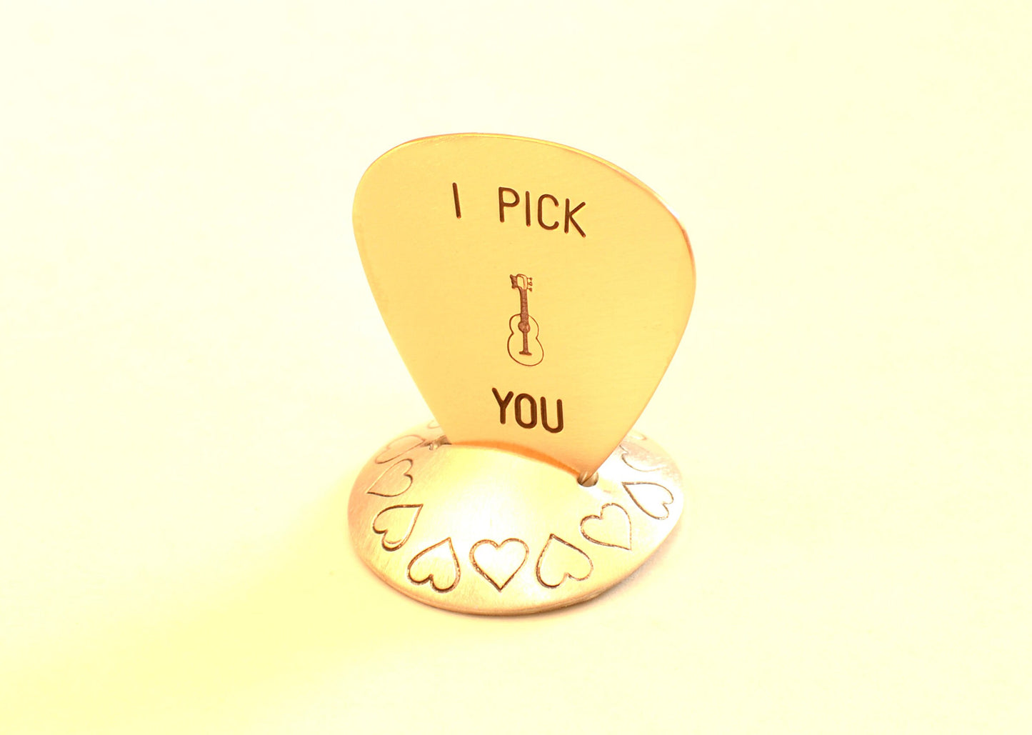 I Pick You Bronze Guitar Pick