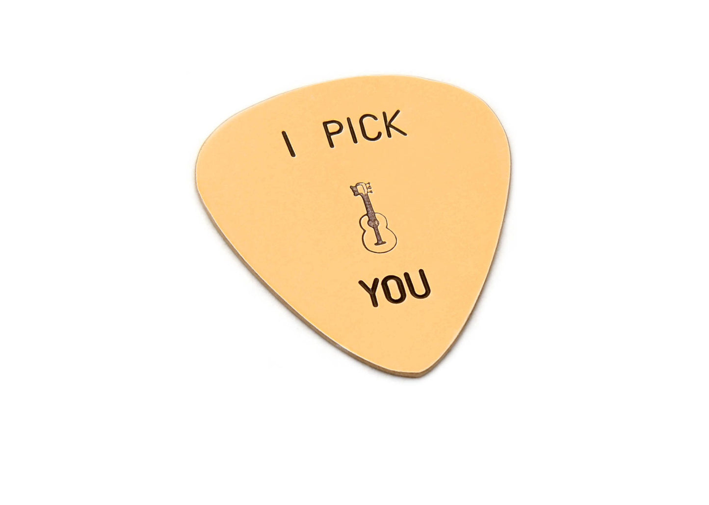 I Pick You Bronze Guitar Pick