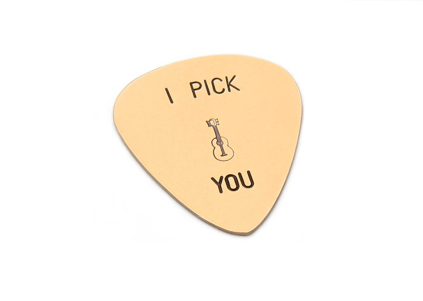 I Pick You Bronze Guitar Pick